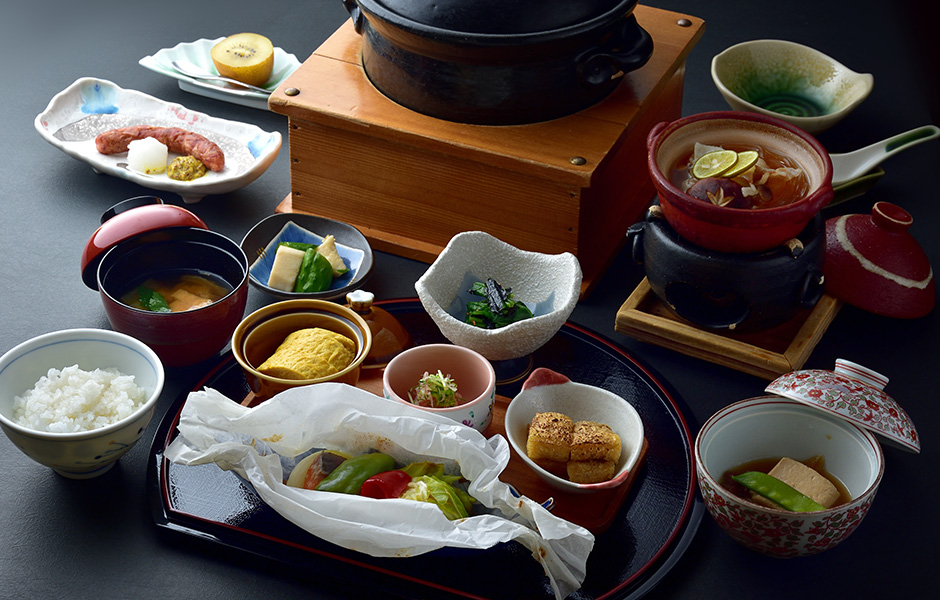 別亭やえ野の朝食