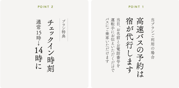 プランのポイント